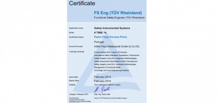 TÜV Certified Engineers